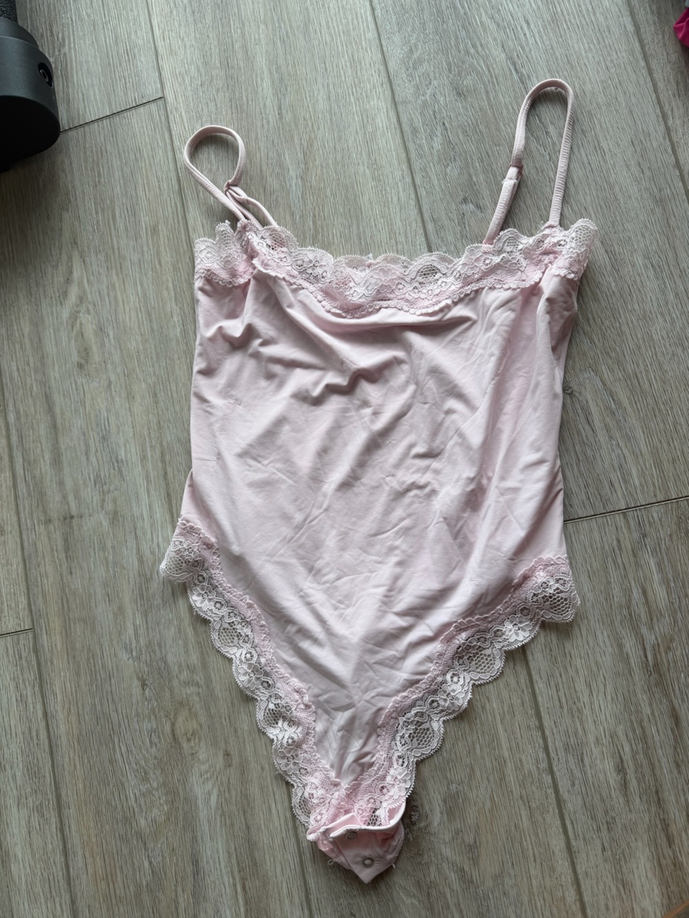 Soft Lace-Trim Pink Camisole